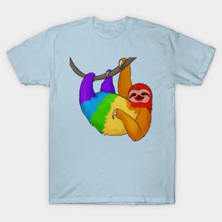 Rainbow Pride Sloth T-Shirt